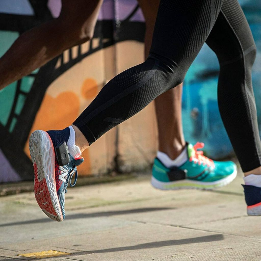 two people running in nurvv trainers